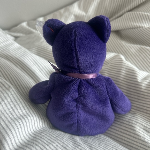 NWT TY 1997 Princess Diana Beanie Baby Teddy Bear - Picture 3 of 4